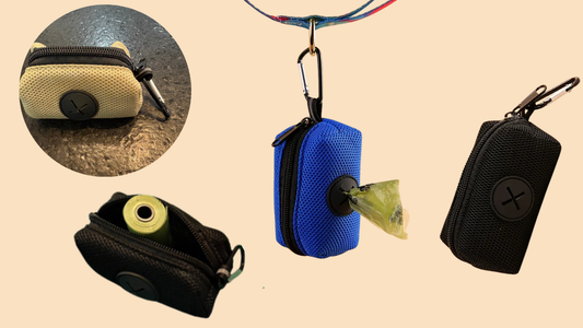 Durable Polyester Dog Poop BAG DISPENSER with Leash Clip