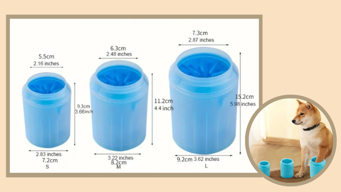 Portable Silicone Pet PAW CLEANER CUP for Dogs – Soft Bristle Brush