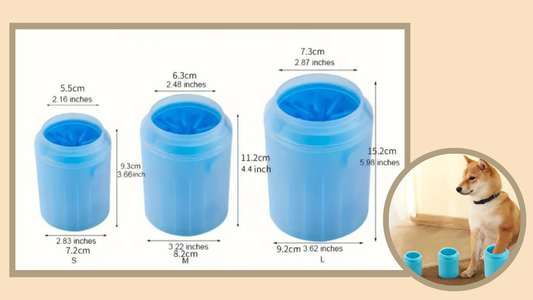 Portable Silicone Pet PAW CLEANER CUP for Dogs – Soft Bristle Brush